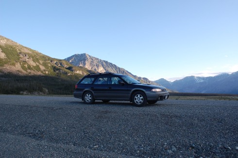 Subaru Glamor Shot, Kluane Lake National Park, Yukon
